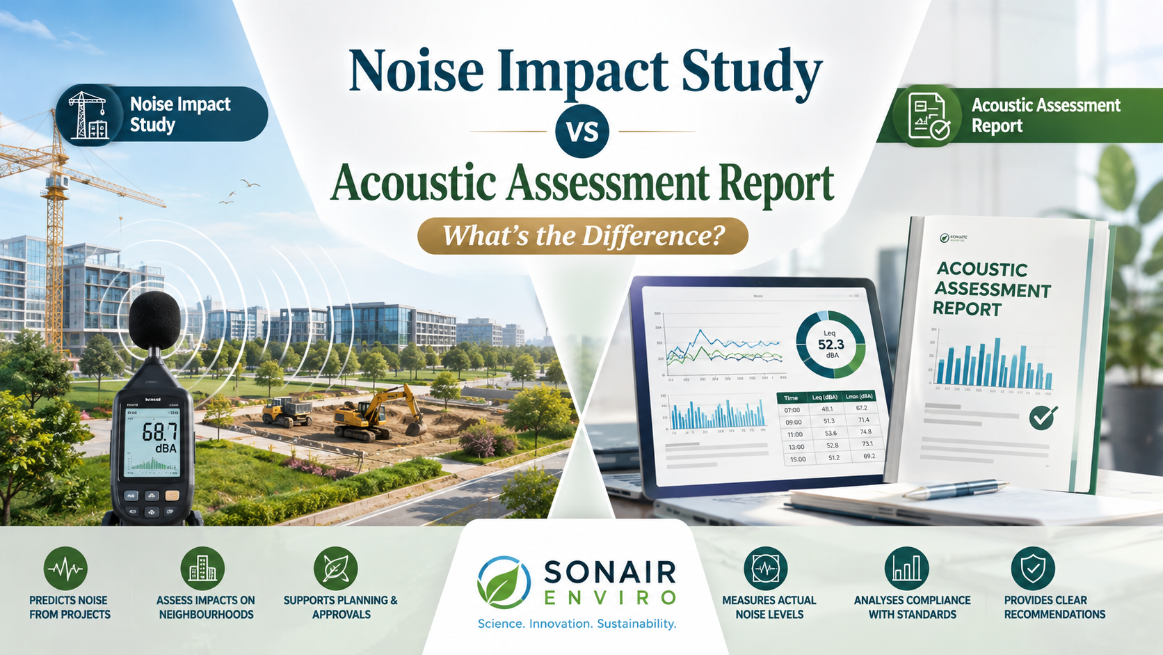 Noise Impact Study vs Acoustic Report